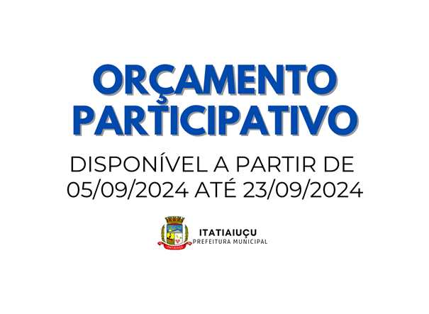 ORÇAMENTO PARTICIPATIVO